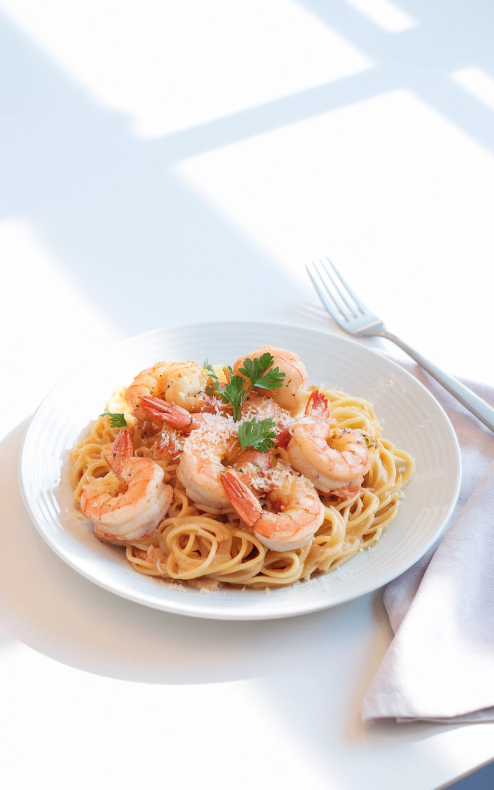 Garlic Butter Shrimp Pasta