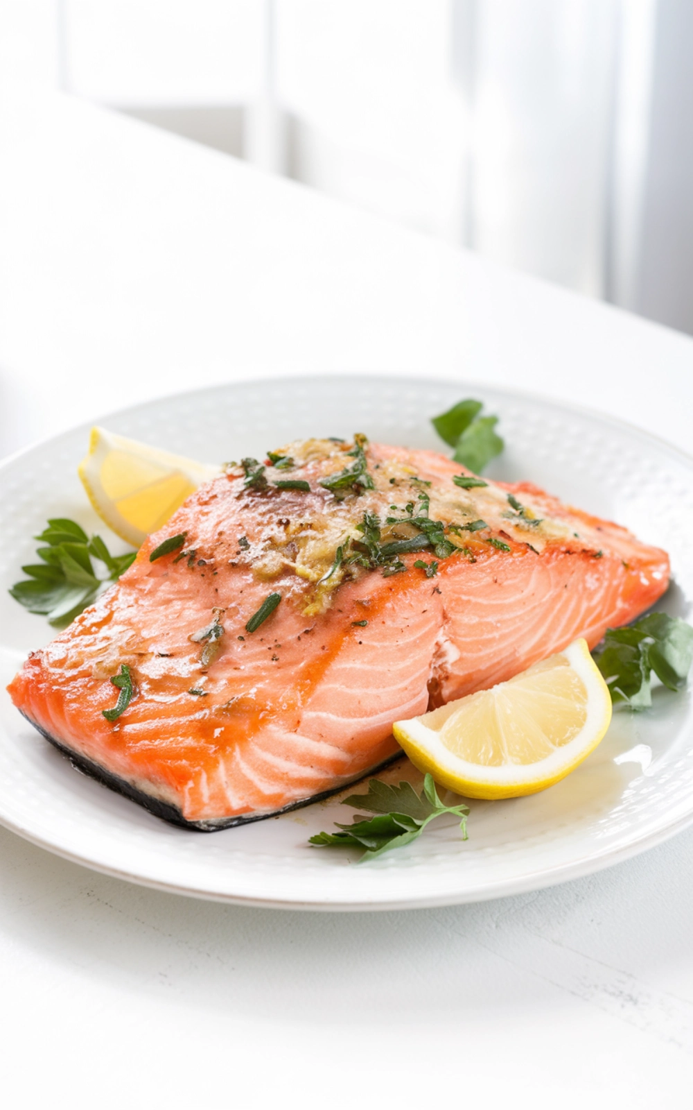 Garlic Butter Baked Salmon