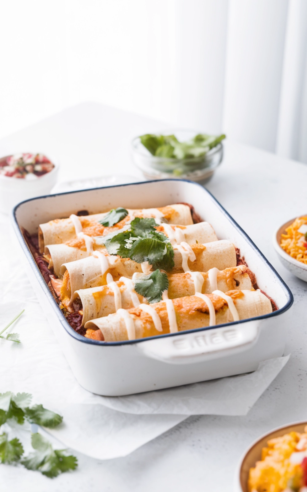 White Chicken Enchiladas