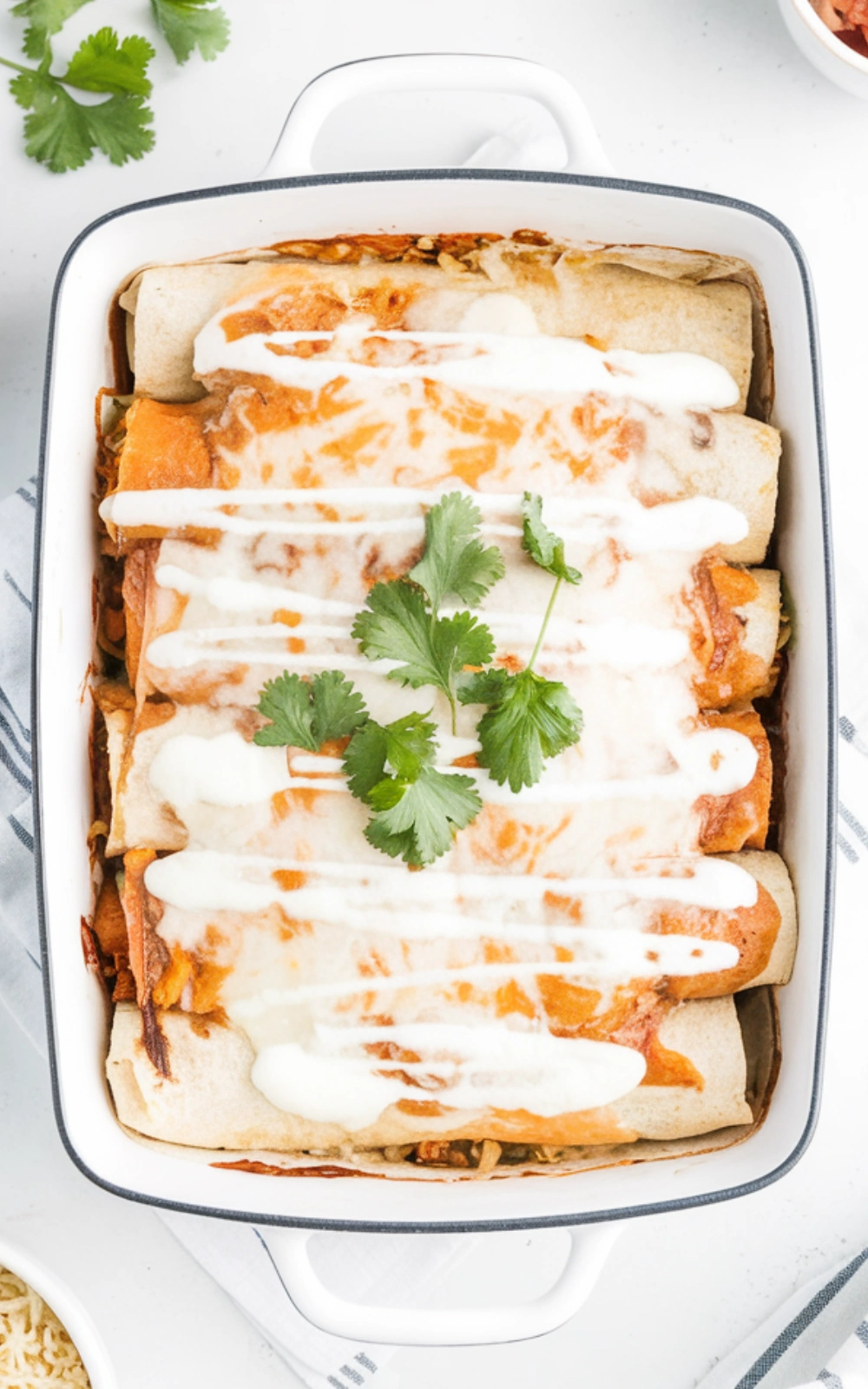 White Chicken Enchiladas