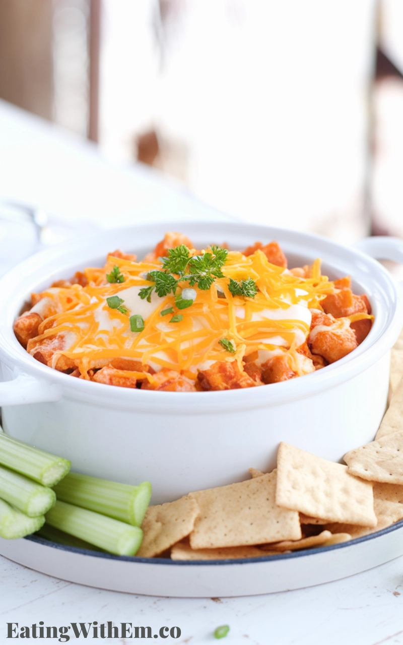 Crockpot Buffalo Chicken Dip