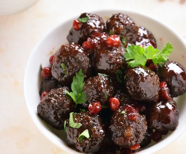 Cranberry Turkey Meatballs