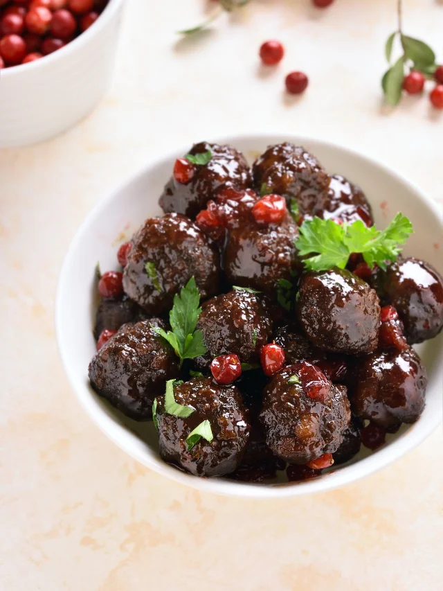 Cranberry Turkey Meatballs