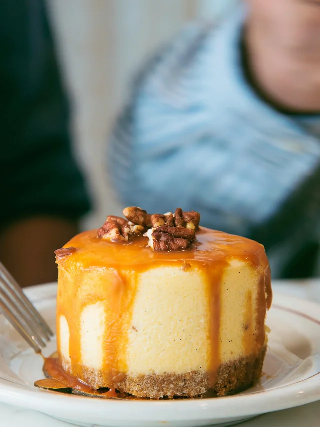 Mini Caramel Apple Cheesecakes