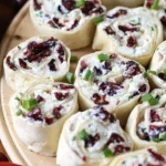 Savory Christmas Cranberry Roll Ups